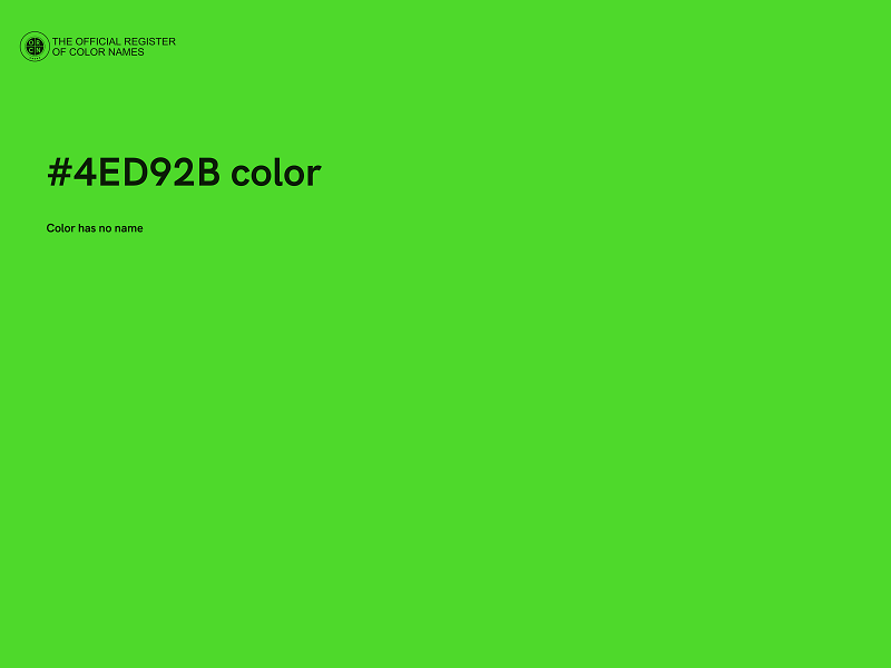 #4ED92B color image