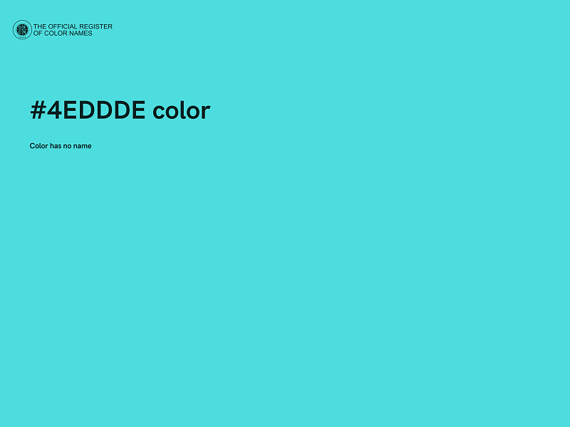 #4EDDDE color image