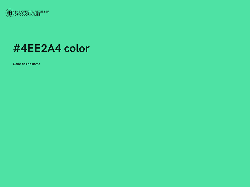 #4EE2A4 color image