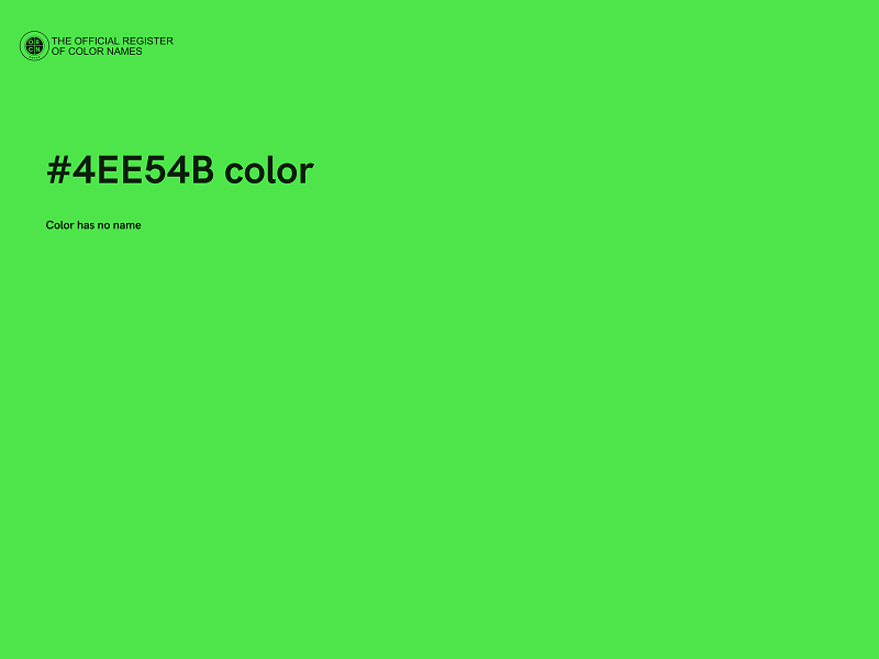 #4EE54B color image