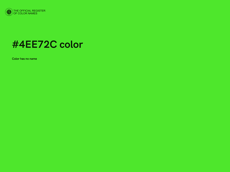 #4EE72C color image