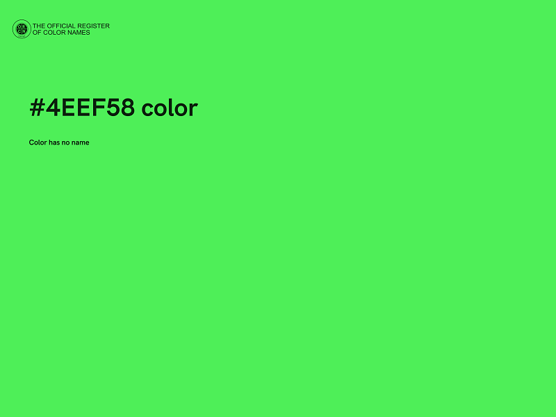 #4EEF58 color image