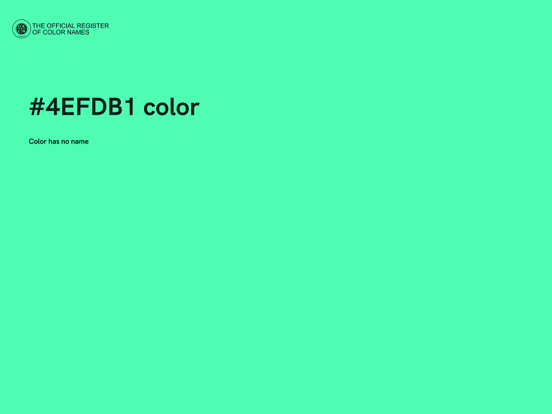 #4EFDB1 color image