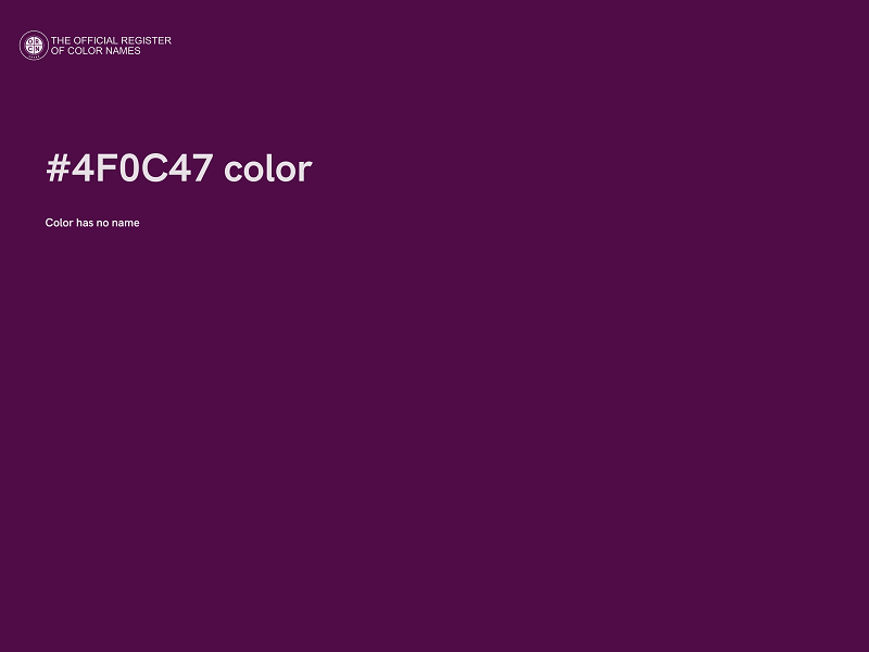 #4F0C47 color image