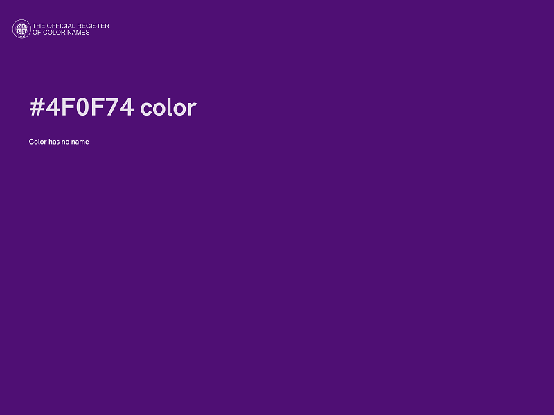 #4F0F74 color image