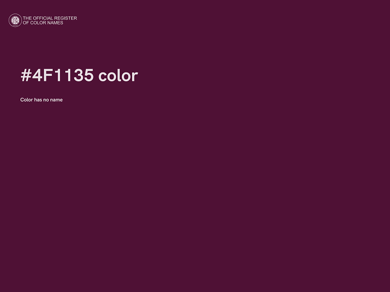 #4F1135 color image