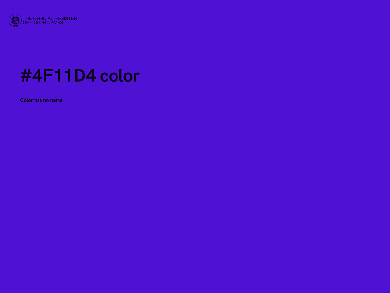 #4F11D4 color image