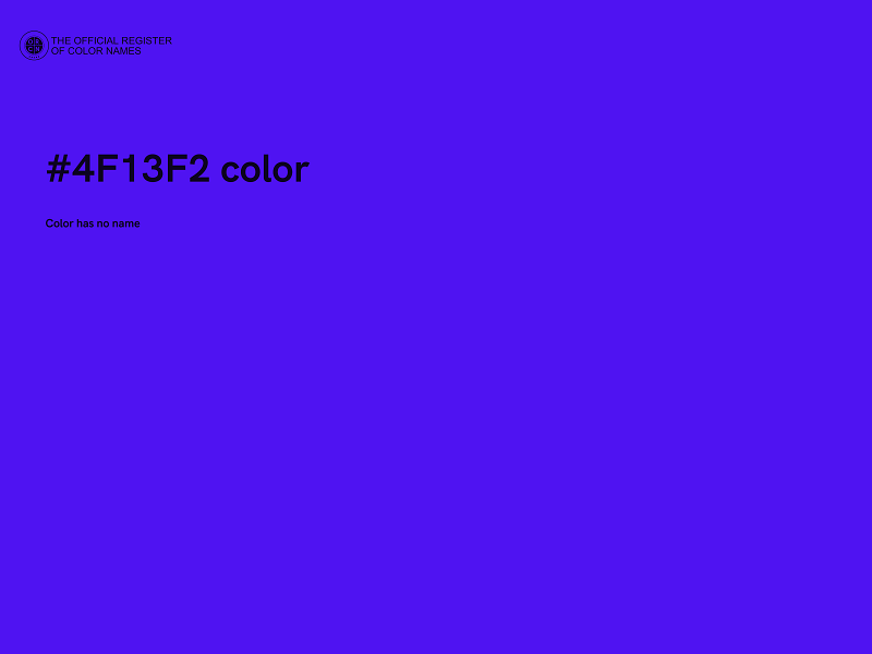 #4F13F2 color image