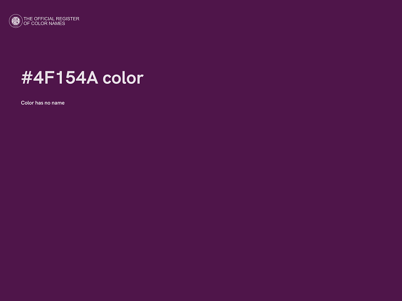 #4F154A color image