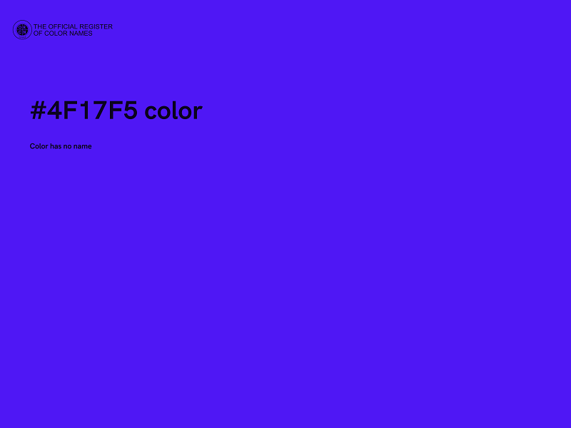 #4F17F5 color image