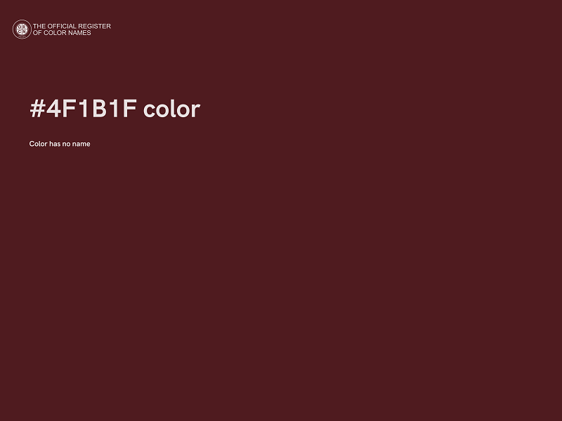 #4F1B1F color image