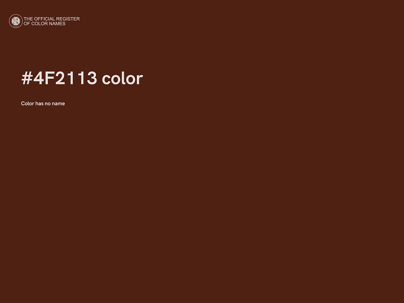 #4F2113 color image