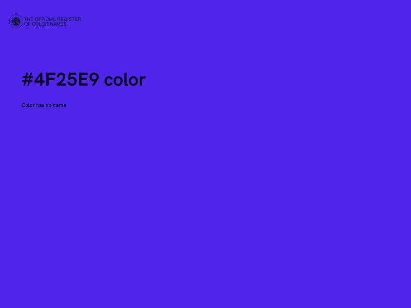 #4F25E9 color image