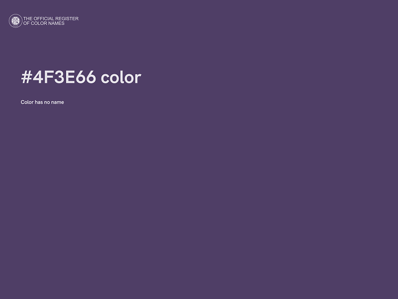 #4F3E66 color image