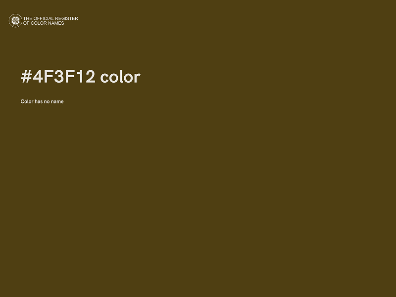 #4F3F12 color image