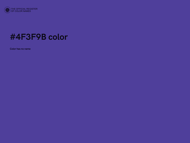 #4F3F9B color image