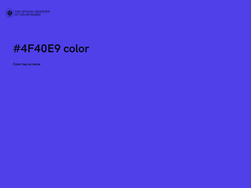 #4F40E9 color image