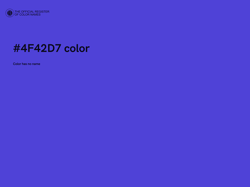 #4F42D7 color image