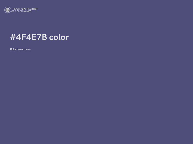 #4F4E7B color image