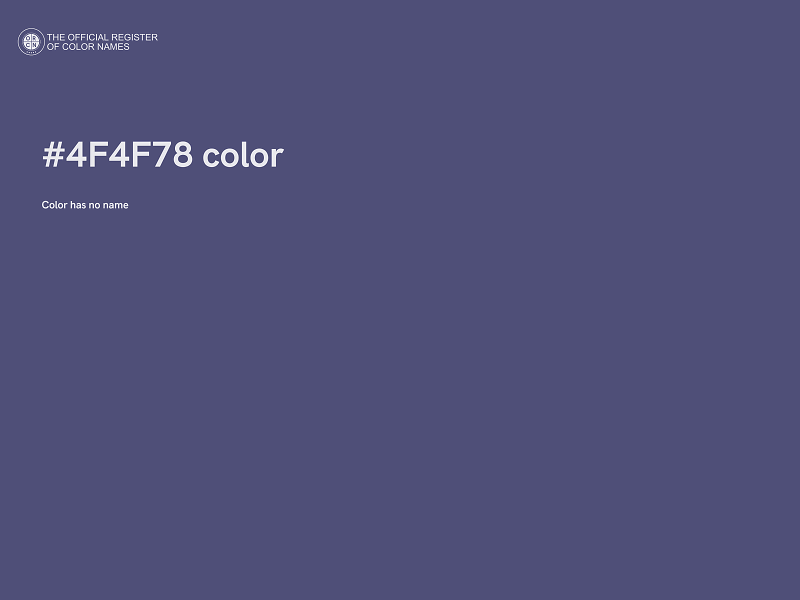 #4F4F78 color image