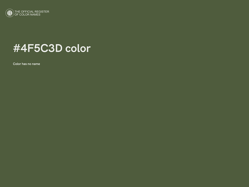 #4F5C3D color image