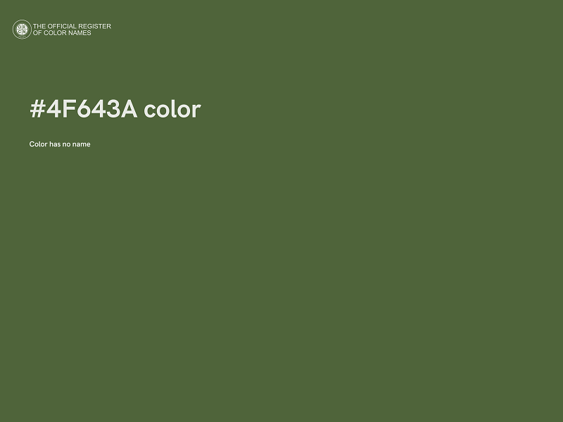 #4F643A color image