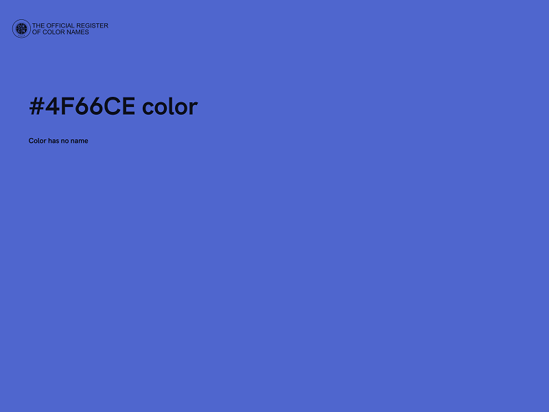 #4F66CE color image