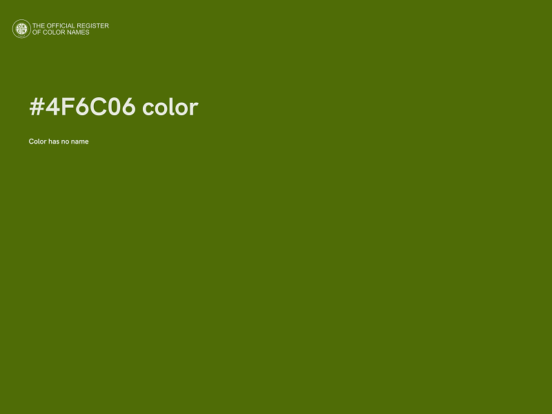 #4F6C06 color image