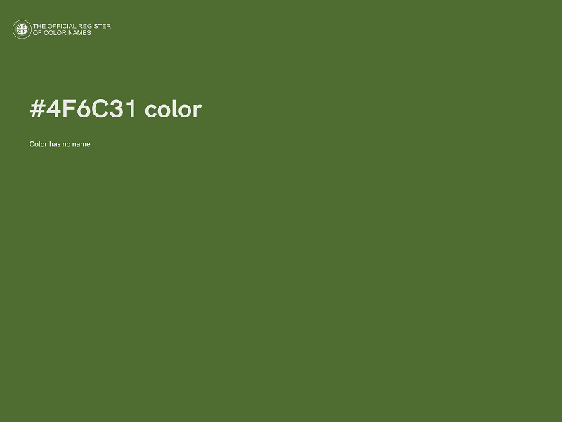 #4F6C31 color image