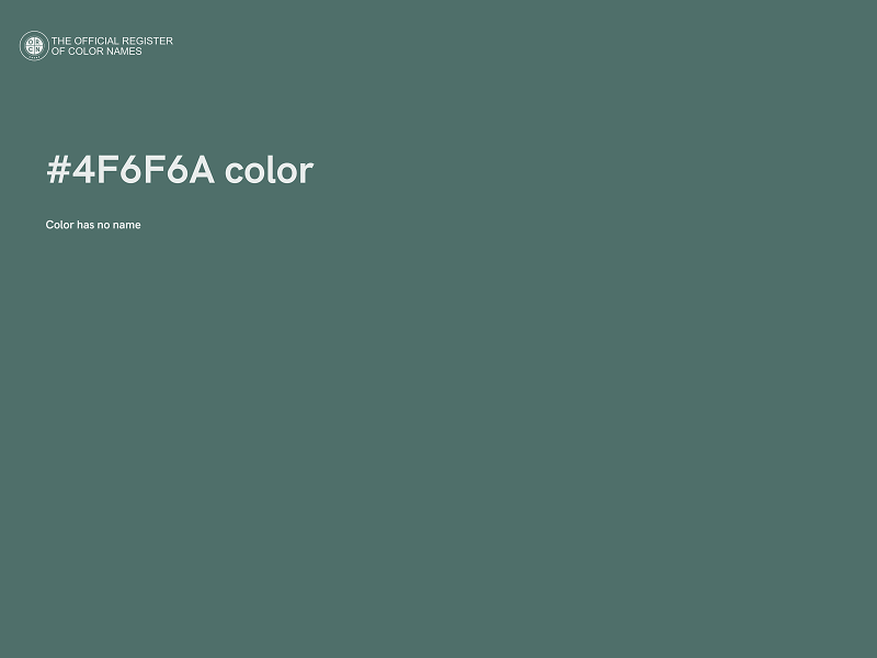 #4F6F6A color image