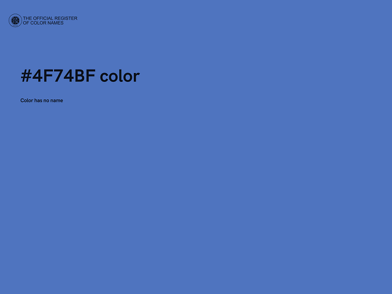 #4F74BF color image