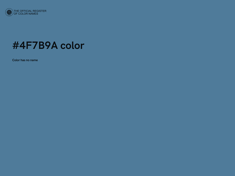 #4F7B9A color image