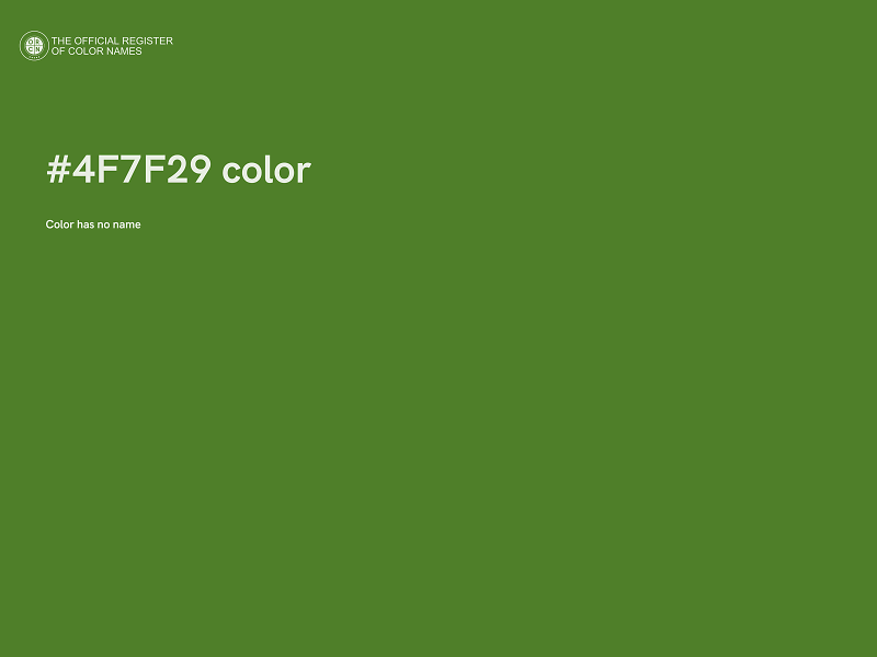 #4F7F29 color image