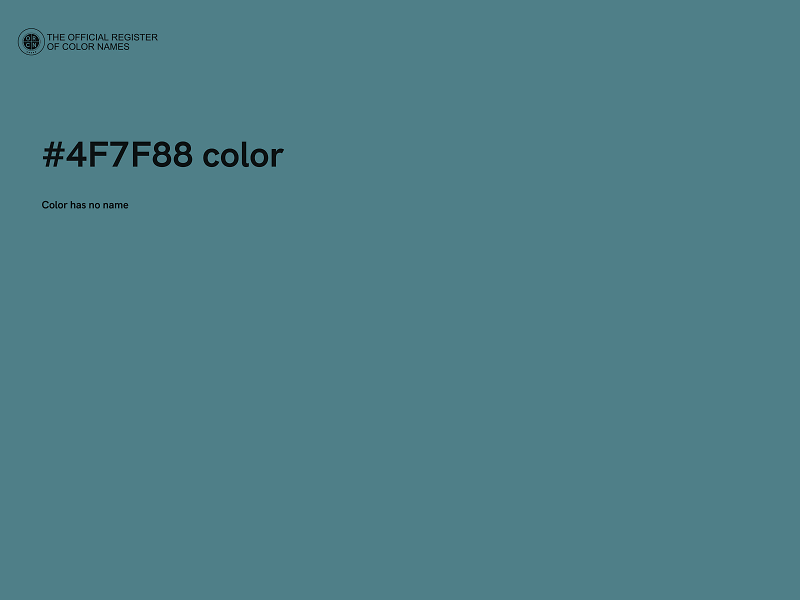 #4F7F88 color image