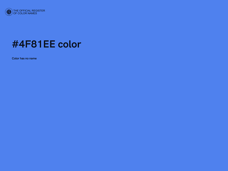 #4F81EE color image