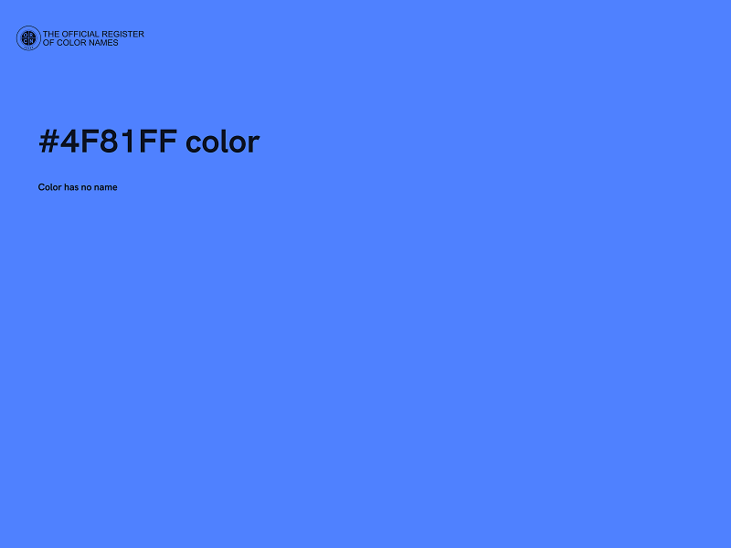 #4F81FF color image