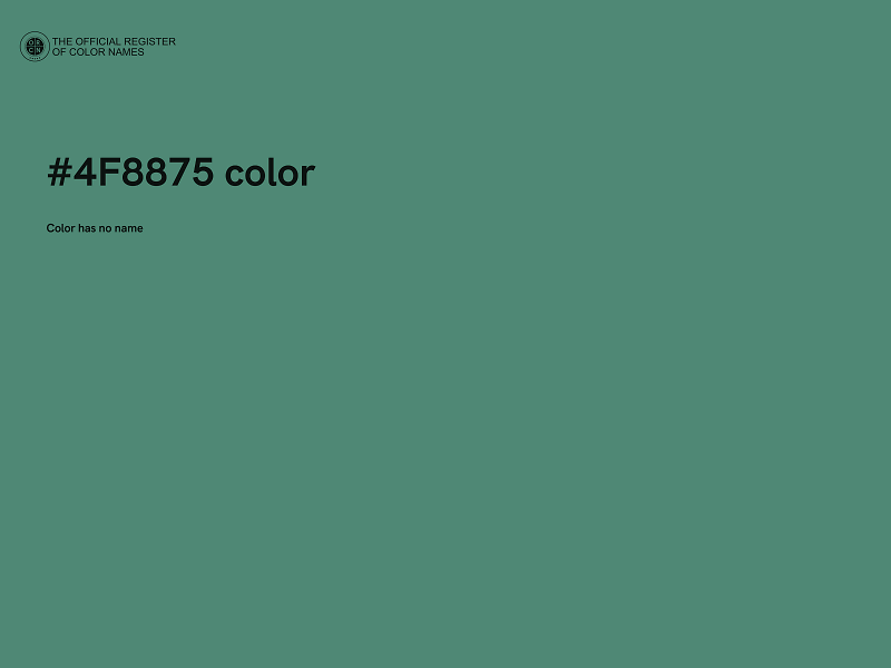 #4F8875 color image