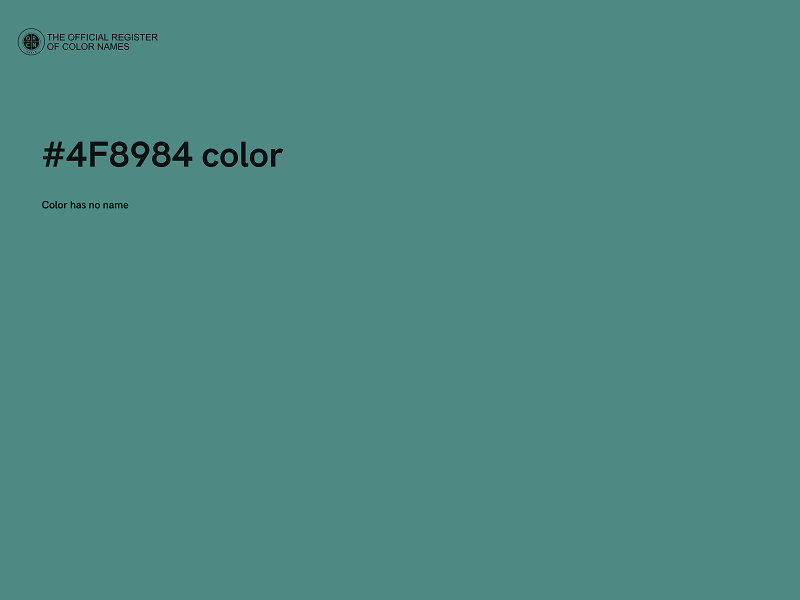 #4F8984 color image