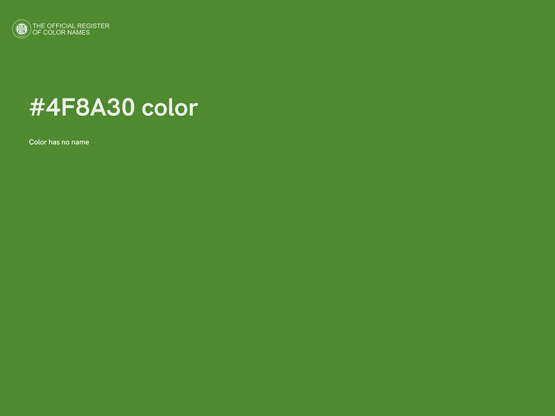 #4F8A30 color image