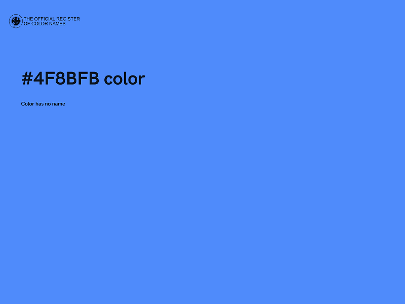 #4F8BFB color image