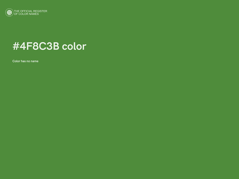 #4F8C3B color image