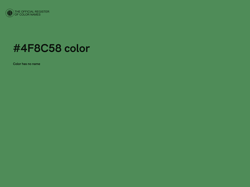 #4F8C58 color image