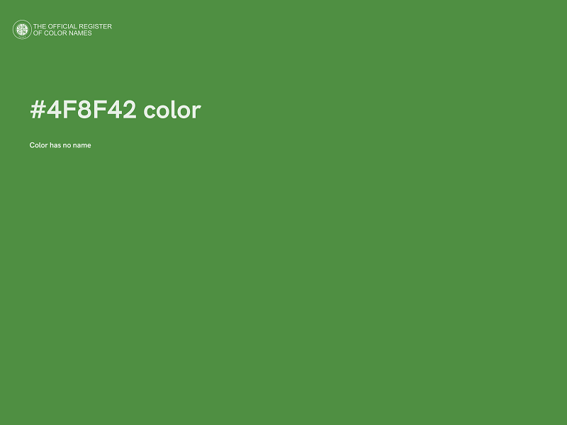 #4F8F42 color image