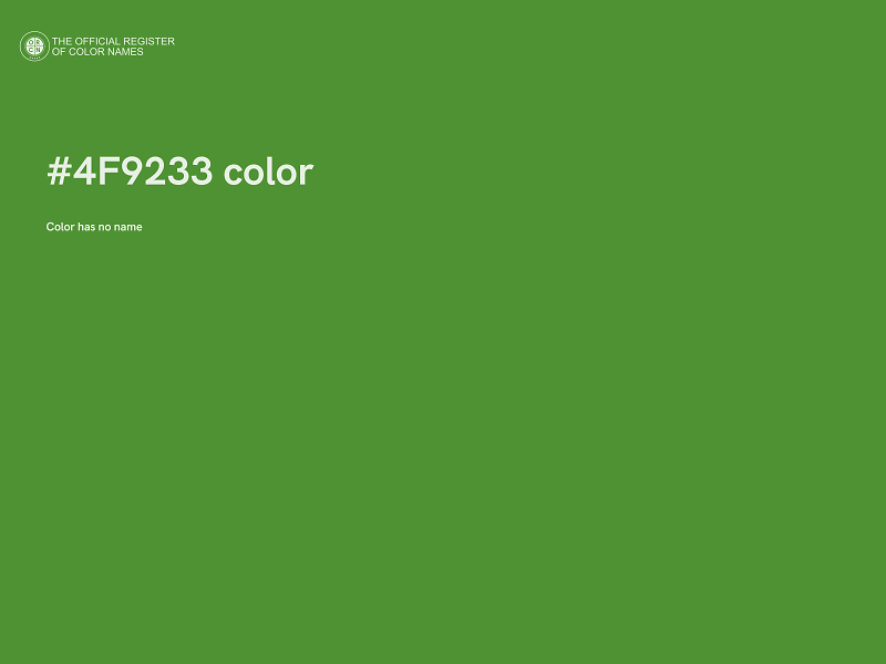 #4F9233 color image