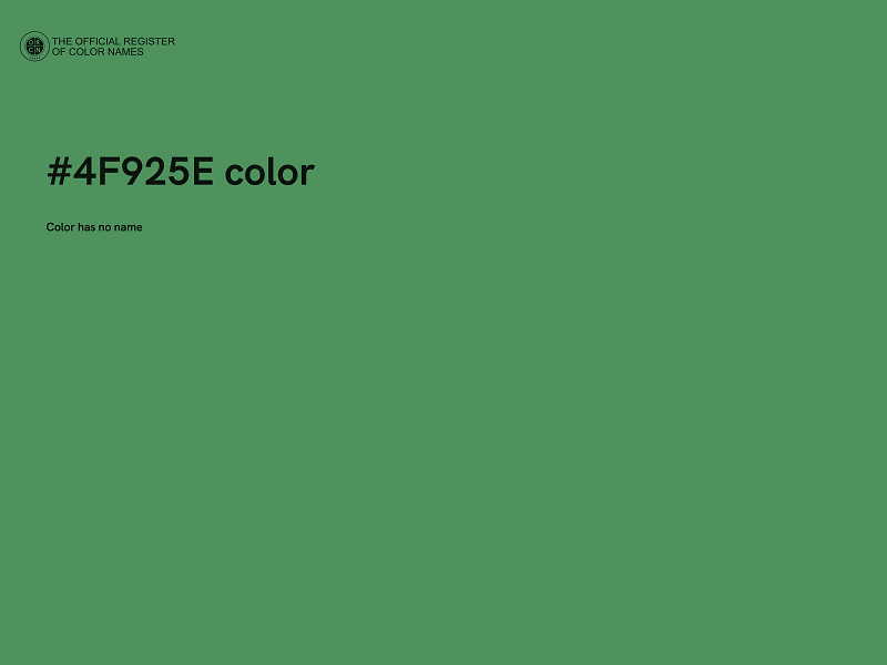 #4F925E color image