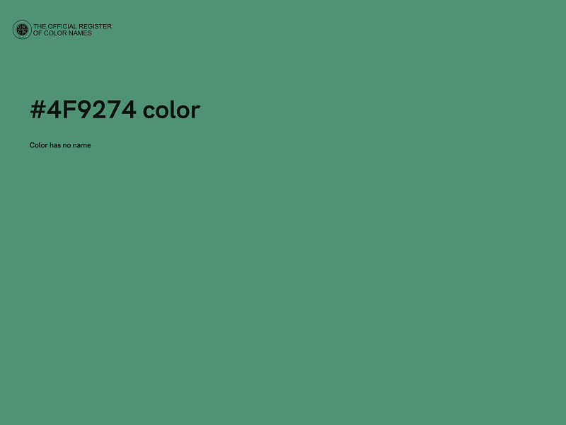 #4F9274 color image