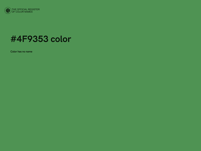 #4F9353 color image