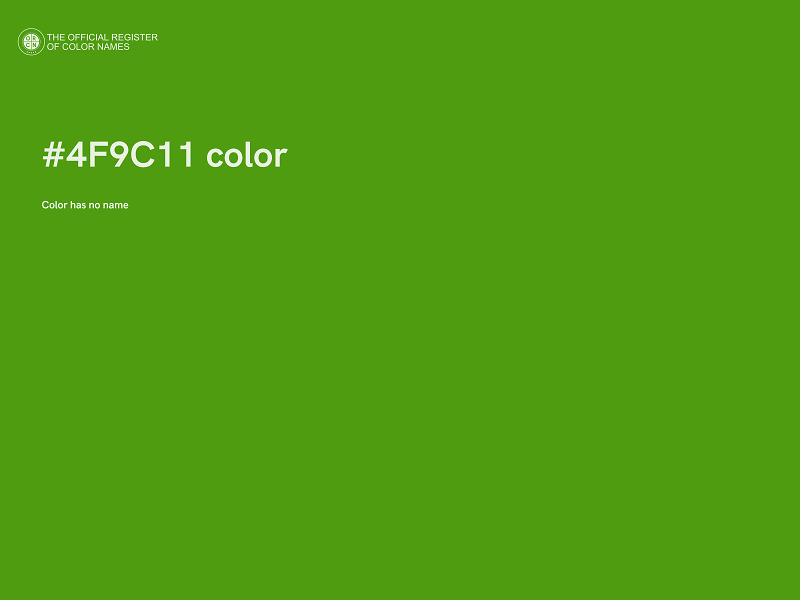 #4F9C11 color image