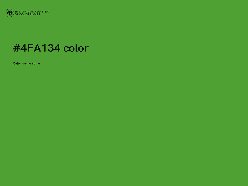 #4FA134 color image