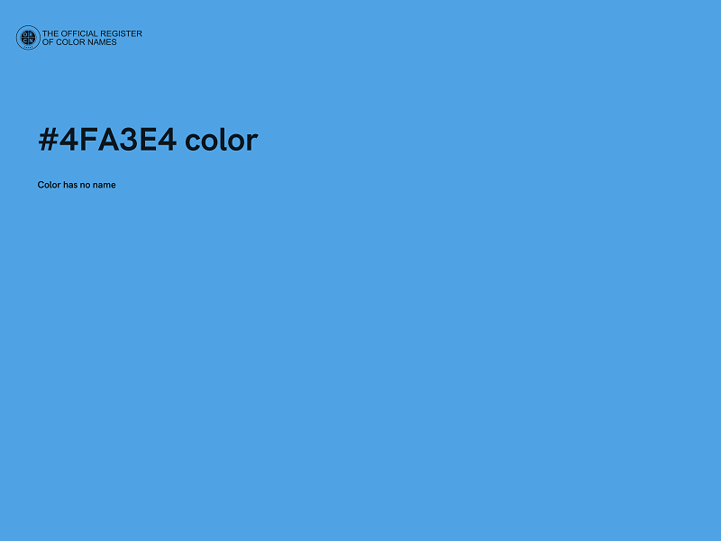 #4FA3E4 color image